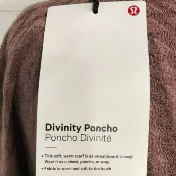 Lululemon Barbiecore Divinity Shawl Wrap Poncho Spanish Oak Pink, New with Tag - Picture 5 of 5